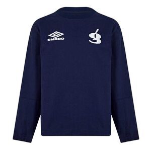 Umbro Mens Crew Neck Regular Long-Sleeved Sweatshirt / Navy